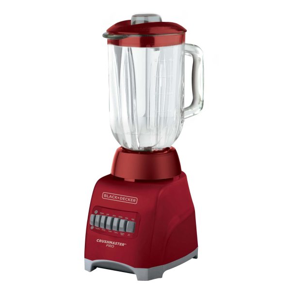 Licuadora Black+Decker Vaso de Vidrio 1.25 Litros BL1000-ROJO Hot on Sale