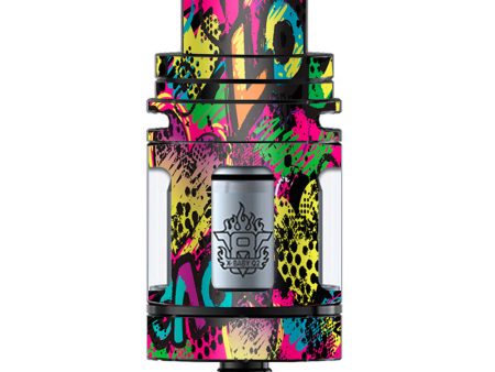 80 S Love Pop Art Neon TFV8 X-baby Tank Smok Skin Discount