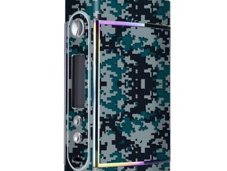 Digi Camo Sports Teams Colors Digital Camouflage Green Black Grey Too VooPoo Skin Online Hot Sale