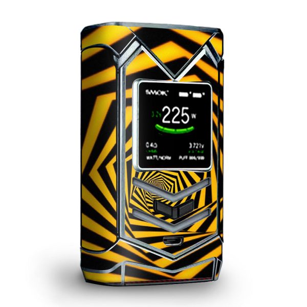 Black Yellow Trippy Pattern Veneno Smok Skin Online