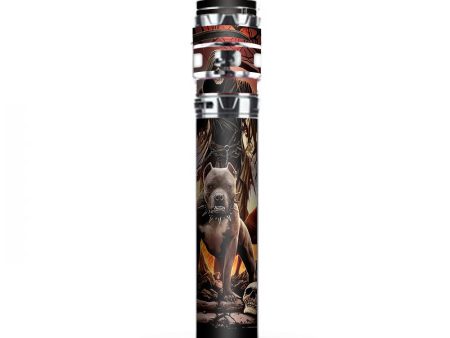 Grim Reaper Pitbull Skulls  Stick Prince TFV12 Smok Skin Discount