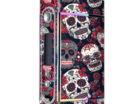 Sugar Skulls Red Black Dia De Los Too VooPoo Skin Online Hot Sale