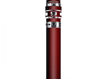 Black And Red Leather Pattern Stick Prince TFV12 Smok Skin For Discount