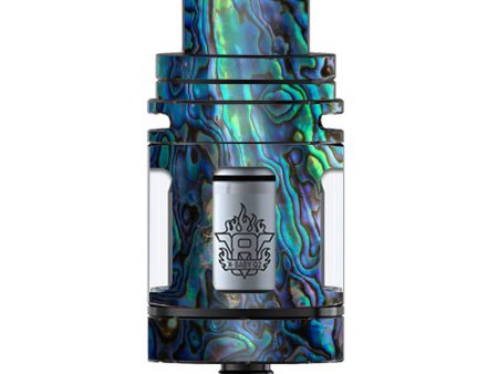 Abalone Shell Green Swirl Blue Gold TFV8 X-baby Tank Smok Skin Cheap