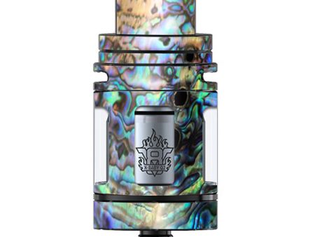 Abalone Swirl Shell Design Blue TFV8 X-baby Tank Smok Skin Online now