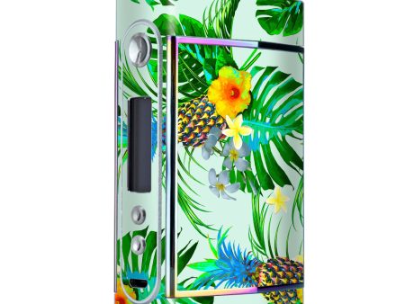 Tropical Floral Pattern Pineapple Palm Trees Too VooPoo Skin Hot on Sale